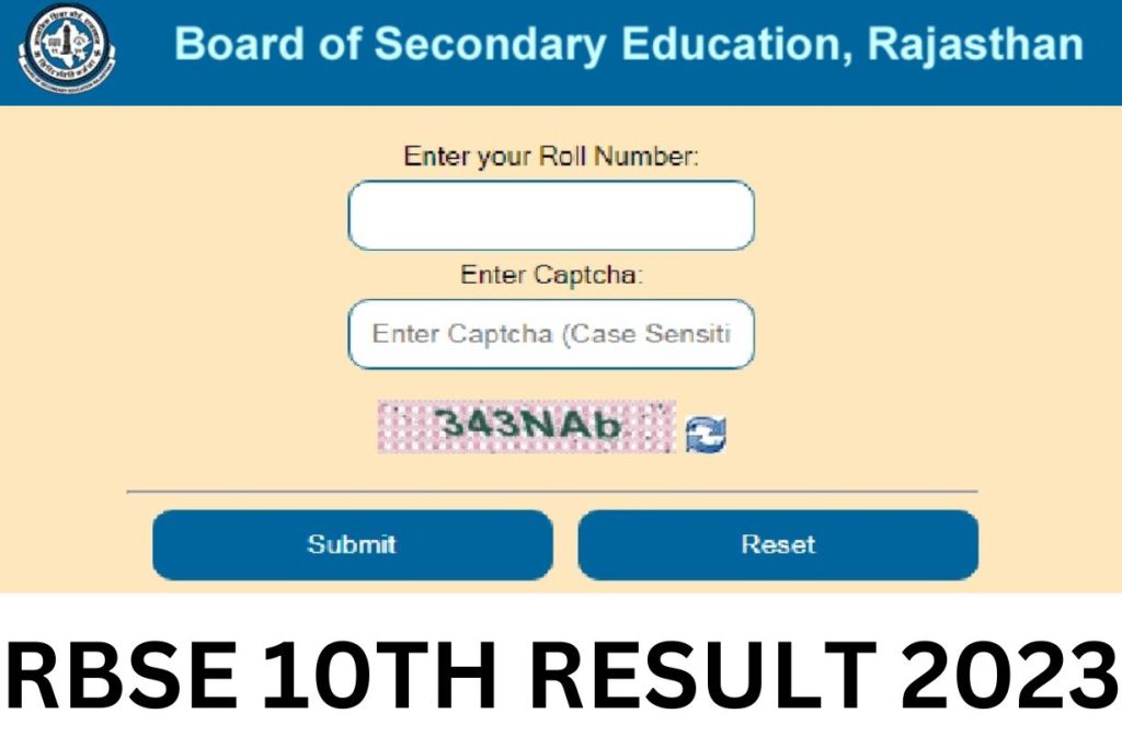 RBSE 10TH RESULT 2023