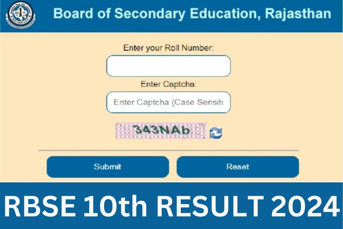 RBSE 10th Result 2024, Rajasthan Board दसवीं रिजल्ट Roll No Wise, Name Wise